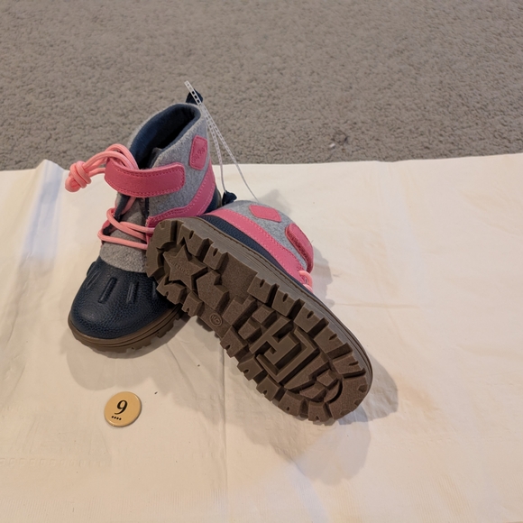 Carter's Pink and Navy Kids Boots - Picture 2 of 4
